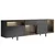 HANAH HOME TV polica Norm Anthracite Gold