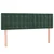 Vidaxl Box spring postelja z vzmetnico temno zelena 140x200 cm žamet