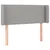 LED uzglavlje svjetlosivo 93x16x78/88 cm od tkanine