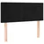 Greatstore Box spring postelja z vzmetnico LED črna 120x200 cm žamet