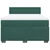 Vidaxl Box spring postelja z vzmetnico temno zelena 140x200 cm žamet