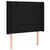 LED uzglavlje crno 93 x 16 x 118/128 cm od tkanine