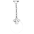 Opviq Spoljna lampa BFE-68160-BSY, 50 cm, Viseća, IP65, E27, 60W, Crna