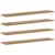 Police za knjige 4 pcs Smeđa 100 x 20 x 1,5 cm