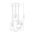 Luster na sajli MADERA 3xE27/60W/230V bela/drvo