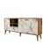 Wallity Komoda Napoli 180x81x35cm Beli mermer-Bež