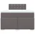 Vidaxl Box spring postelja z vzmetnico siva 120x200 cm umetno usnje