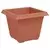 Saksije za biljke 6 pcs Crvena cigla 20 x 20 x 16 cm Plastika