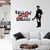 Opviq Zidna dekoracija Banksy Metal 06, 64x42 46x87 cm, Crno-belo-crvena