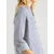 VERO MODA Bluza BUMPY, modra, bela