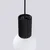 Sollux SL.1714 - Luster na sajli HALO 1xG9/8W/230V, prečnik 12 cm, crne boje