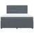 Vidaxl Box spring postelja z vzmetnico temno siva 180x200 cm žamet