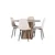 Venture Design Jedilna miza in stol set Olivia in miza Polar 110x75 cm rjava in bež