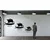 WallXpert metalni zidni ukras 5354, vikinški brod sa jedrom i veslima, 75 x 52 cm, crni