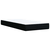 vidaXL Box spring postelja z vzmetnico črna 90x200 cm blago