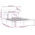 Vidaxl Posteljni okvir 180x200 cm trden les