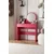 Hanah Home Sto za šminkanje Harmony Mini Round, 90 x 40 x 133 cm, Rozi