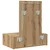 Vidaxl Toaletna mizica Rjava 60 x 40 x 70 cm Konstruiran les