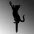 Aberto Design Dekorativna figura Cat 01, 49x24 cm, 1.5 mm