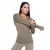 GymBeam Women‘s Pulse 1/2 Zip Running Sweatshirt Vetiver