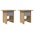 Noćni ormarić s ladicama 2 pcs Umjetnički hrast 41 x 40 x 45 cm