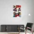 Canvas Slika na platnu Crvena fantazija, 50x75cm, Sa ramom, Beli