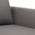 vidaXL Dvosed siv 140 cm umetno usnje