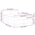 Vidaxl LED Box Spring Postelja Temno siva in bela 140 x 190 cm