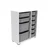 HANAH HOME Višenamenska polica Zen 2D2K6U White Grey v2