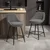 Homestar Set barskih stolov 2 kosa 49x52x88 cm siva