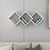 Hanah Home Zidna polica Galaxy, 102x42x20 cm, Bela