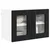 Zidni stakleni ormarić PORTO 2 pcs Crna 60 x 31 x 40 cm