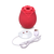 Bloomgasm 10X Wild Rose Red Silicone Suction Clit Stimulator Red