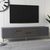HANAH HOME TV polica Dekop3 Anthracite Gold