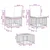 Set vanjskih sofa 13 pcs Prirodna i krema bijela Poliester