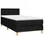 Vidaxl Box spring postelja z vzmetnico črn 90x190 cm blago