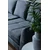 Atelier del Sofa Ugaona garnitura Tempo 83x90x300cm Tamnosiva