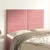 Vidaxl Vzglavje postelje roza 144x5x118/128 cm žamet
