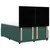 Vidaxl Box spring postelja z vzmetnico temno zelena 160x200 cm žamet