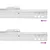 Klizač za ladice 2 pcs Bijelo 300 mm Čelik