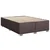 Vidaxl Box spring postelja z vzmetnico temno rjav 140x190 cm blago