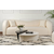 HANAH HOME Sto za dnevnu sobu Orion Wood White Wood Black