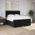 vidaXL Box spring postelja z vzmetnico črn 200x200 cm blago
