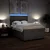 vidaXL Box spring postelja z vzmetnico taupe 140x190 cm blago