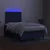 Vidaxl Box spring postelja z vzmetnico LED modra 120x200 cm blago