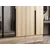 Hanah Home ormar sa reflektujućim staklom Nisa 20614, 315 cm, dore