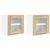 vidaXL Viseča omarica s polico Riga 2 pcs Sonoma hrast 40 x 31 x 40 cm