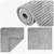 vidaXL Preproga Siva 80 x 100 cm 100% poliester 3 mm Pralna