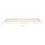 Vidaxl LED posteljni okvir bel 120x190 cm trden les