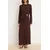 Trendyol Modest Ženska haljina Tctss25Eb00138, Smeđa